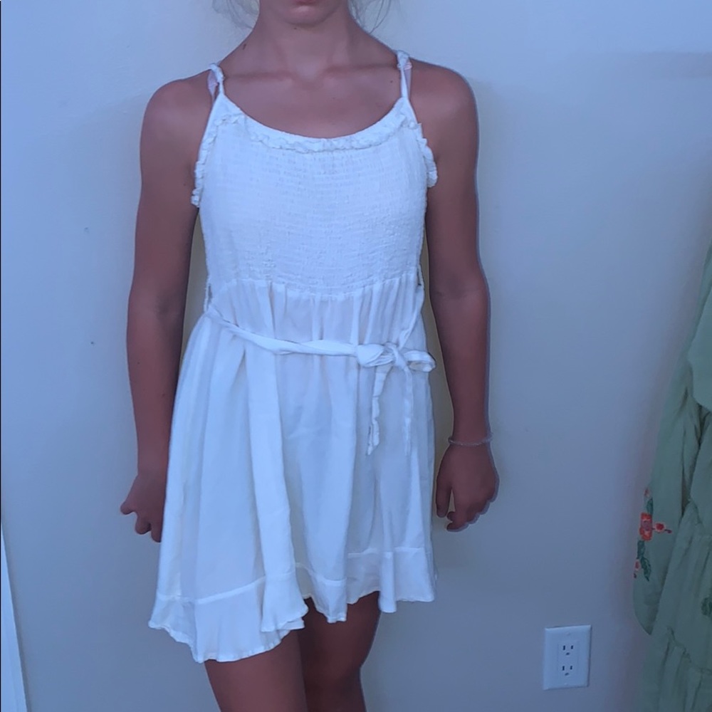 simple white dress